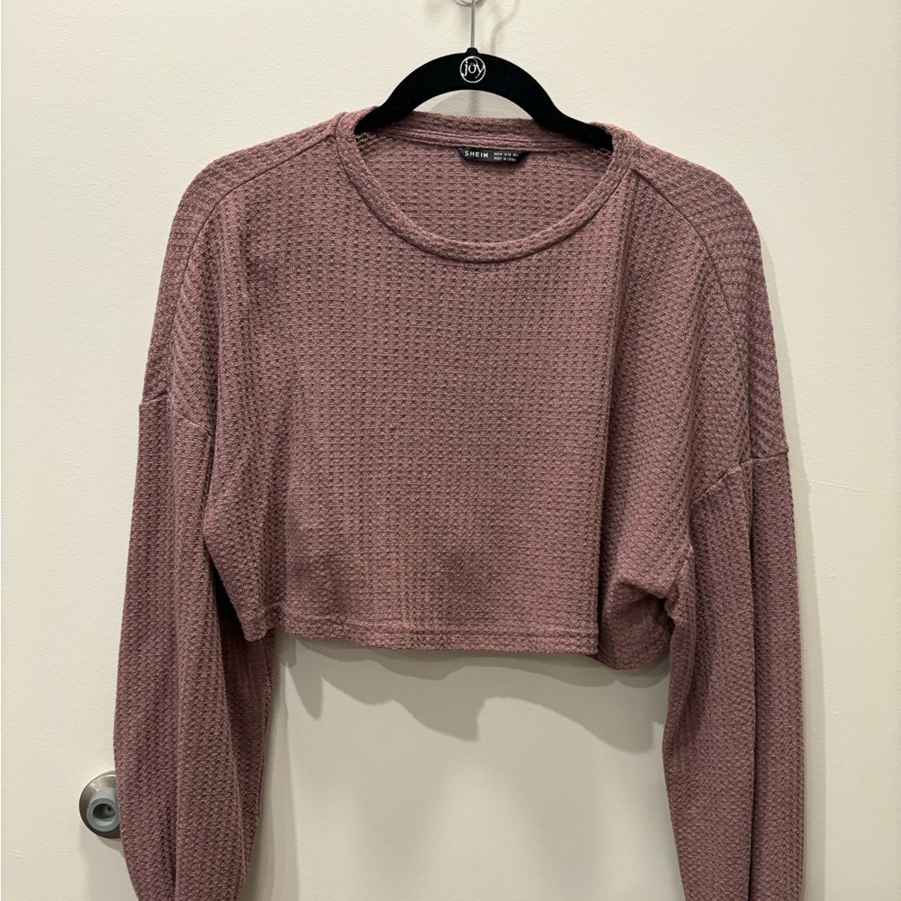 M Shein cropped sweater